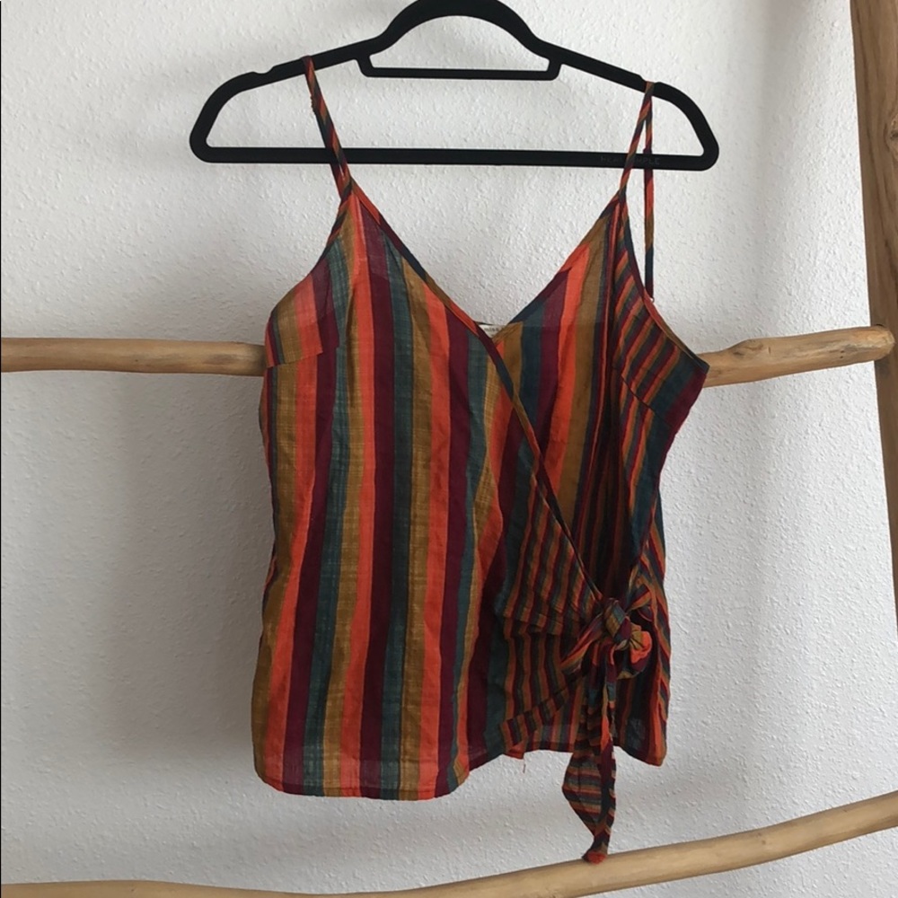 Faux wrap top by miss love